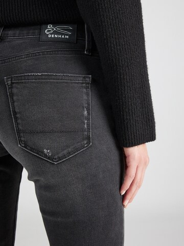 DENHAM Slimfit Jeans 'MONROE' in Zwart