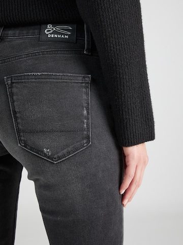 DENHAM Slimfit Jeans 'MONROE' in Schwarz