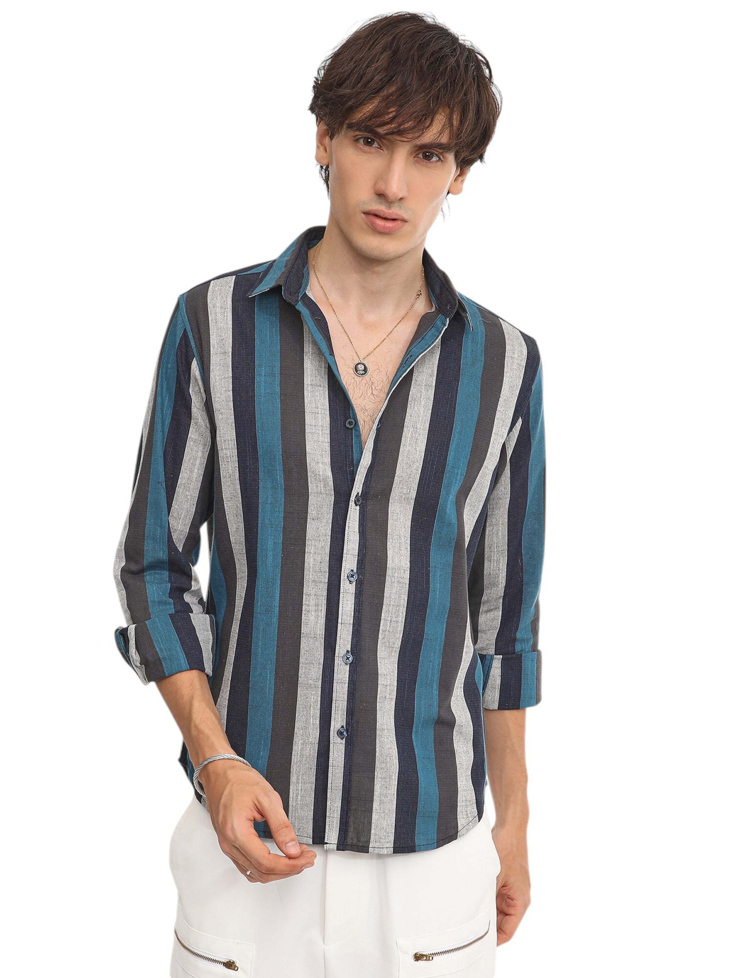 Campus Sutra Rovný strih Košeľa 'Xara' - Béžová: predná strana