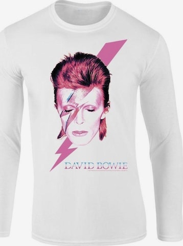 T-Shirt 'David Bowie David Bowie Aladdin sane' Rockshirts en blanc : devant