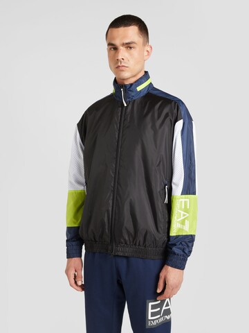 EA7 Emporio Armani - Chaqueta de entretiempo en negro: frente