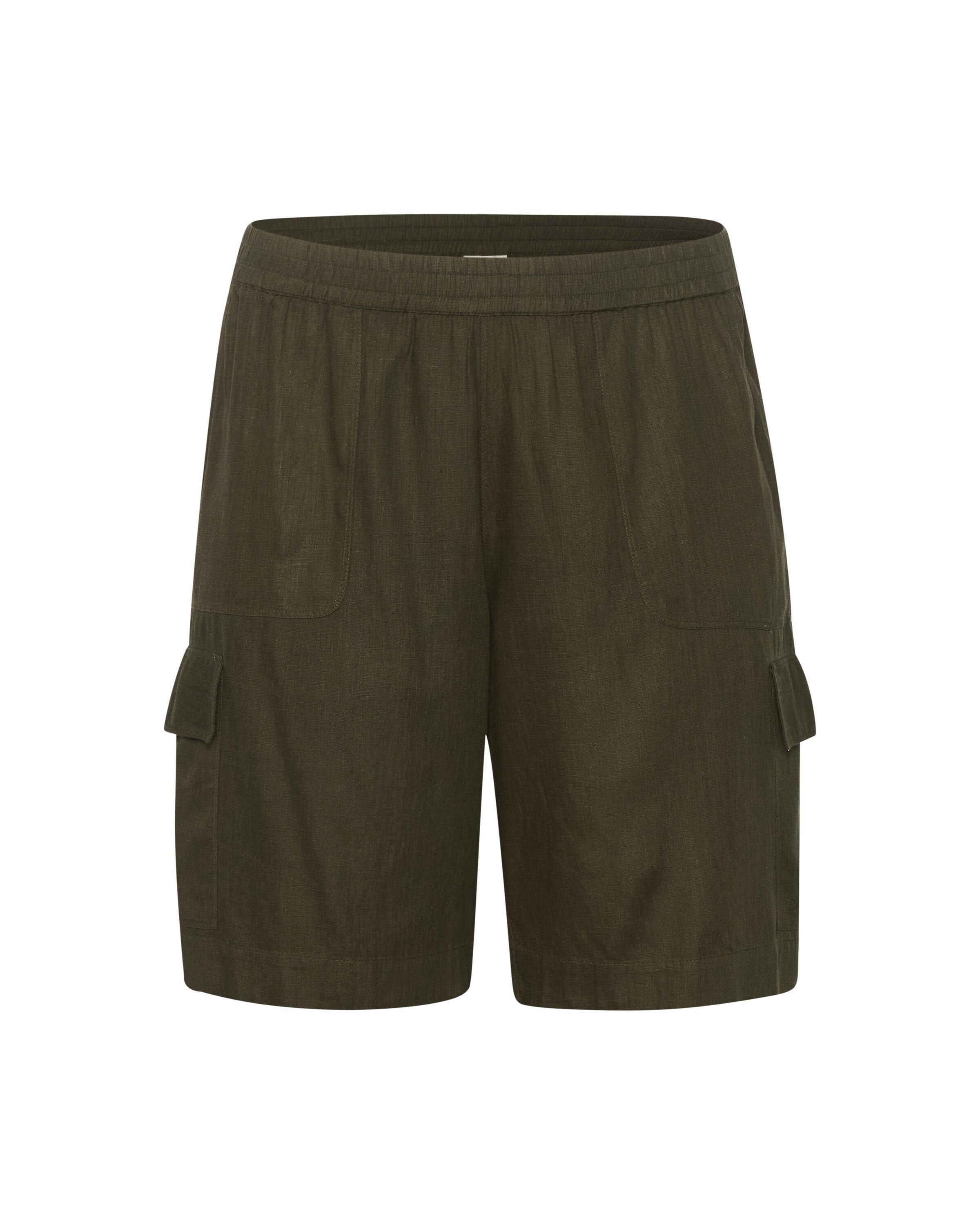 KAFFE CURVE Cargobukser 'Mille' i grøn: forside