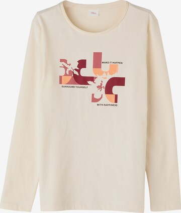 s.Oliver T-shirt i beige