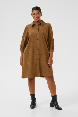Robe-chemise 'Verana ' KAFFE CURVE en marron