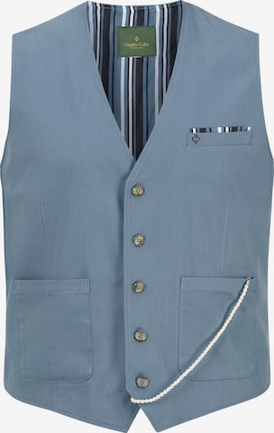Charles Colby Suit Vest in Blue: front