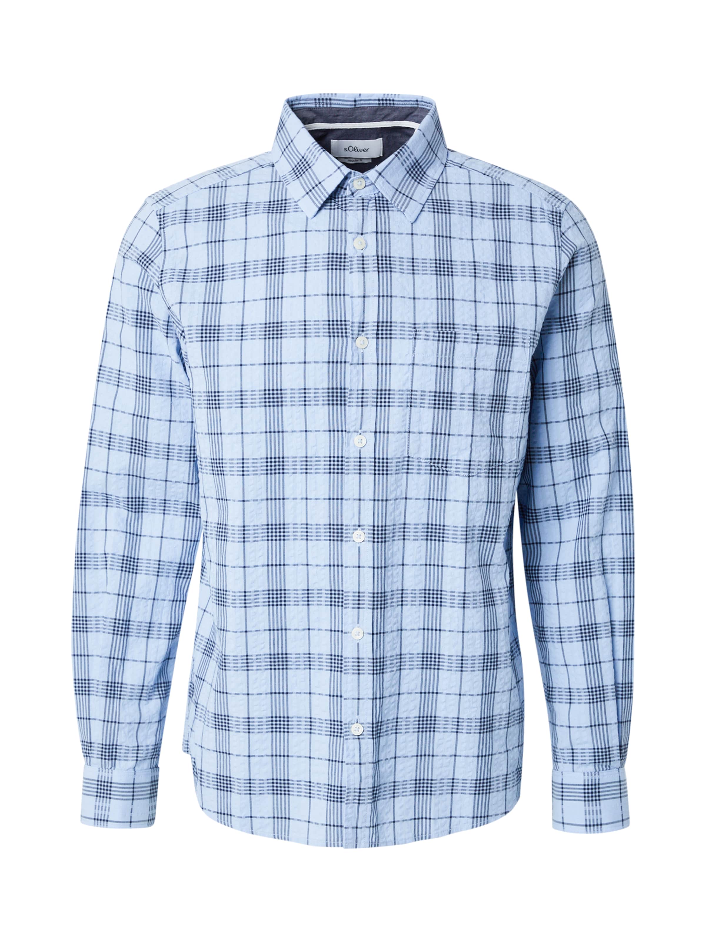 s.Oliver Klasický střih Košile – modrá: přední strana