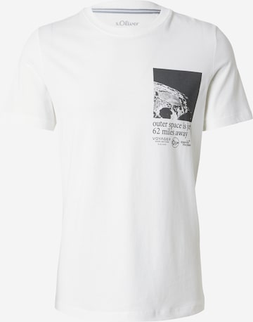 T-Shirt s.Oliver en blanc : devant