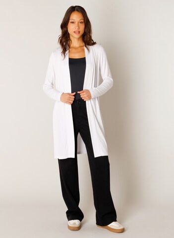 BASE LEVEL Knit Cardigan in White