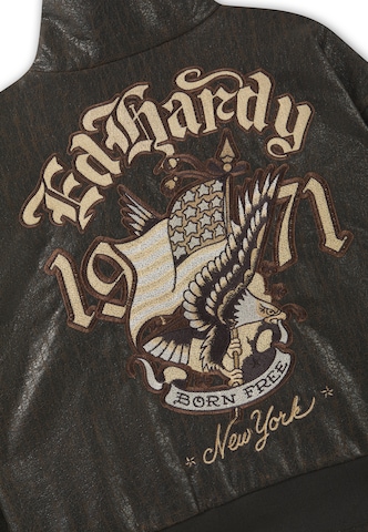 Ed Hardy Φθινοπωρινό και ανοιξιάτικο μπουφάν 'Americana' σε καφέ