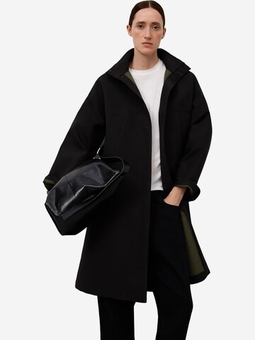 Adolfo Dominguez Between-Seasons Coat in Black: front