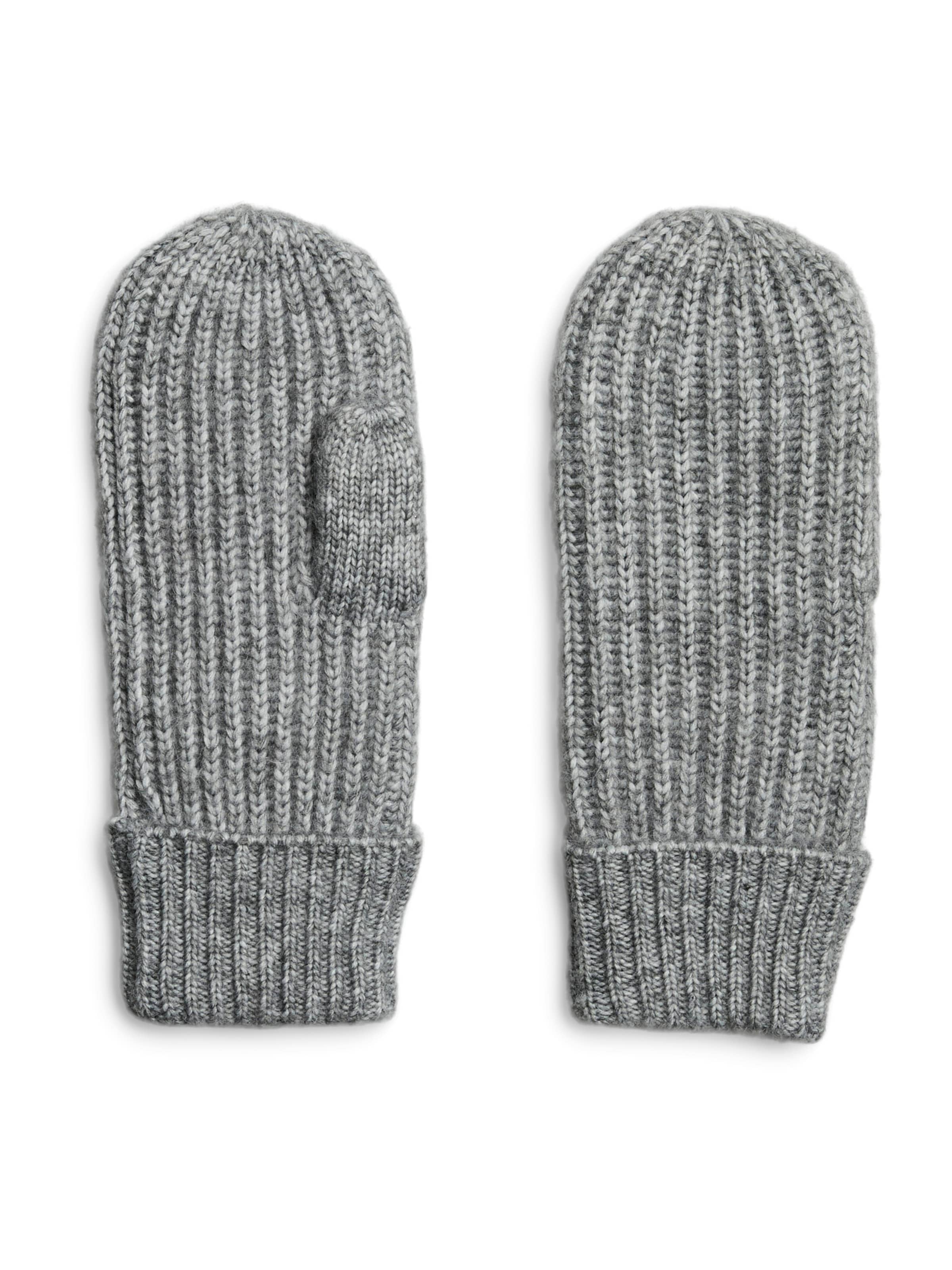 PIECES Rukkaset 'PCMILLA' värissä harmaa: etupuoli