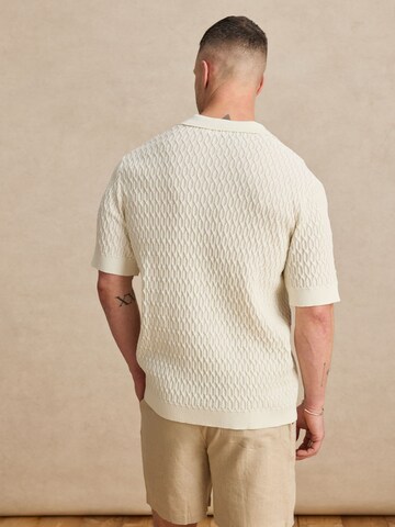 DAN FOX APPAREL Regular fit Πουκάμισο 'Domenic' σε λευκό