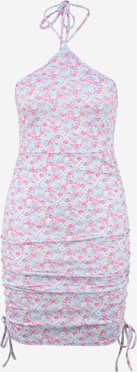 Rochie de vară Missguided Petite pe crem / albastru deschis / roz / roz deschis, Vizualizare produs