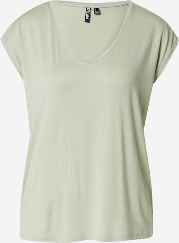 Tricou 'Billo' de la PIECES pe verde: față