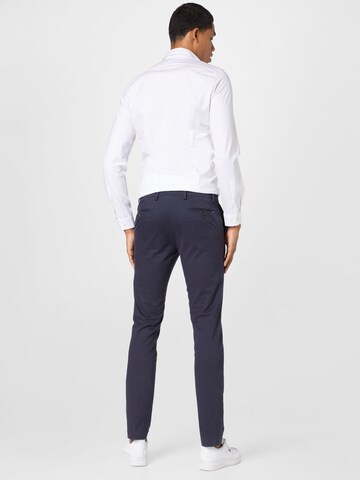 Hackett London - Slimfit Pantalón chino 'KENSINGTON' en azul