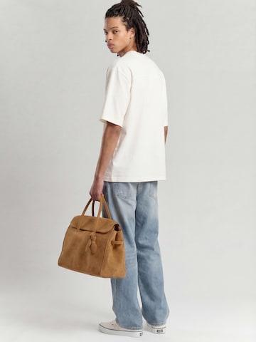 Mansour Shirt 'M Patch T-shirt' in Wit