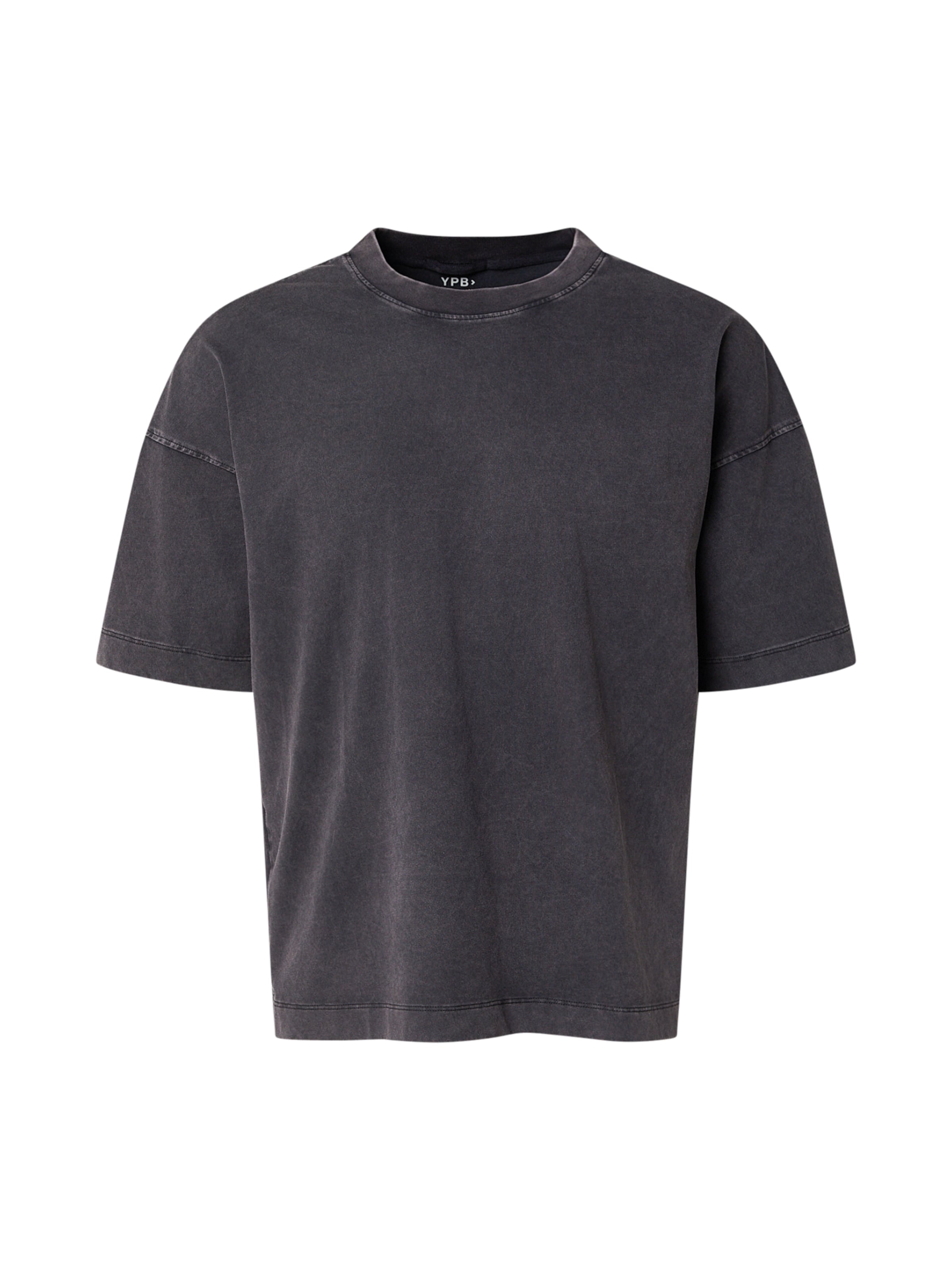 Abercrombie & Fitch Тениска в черно: отпред