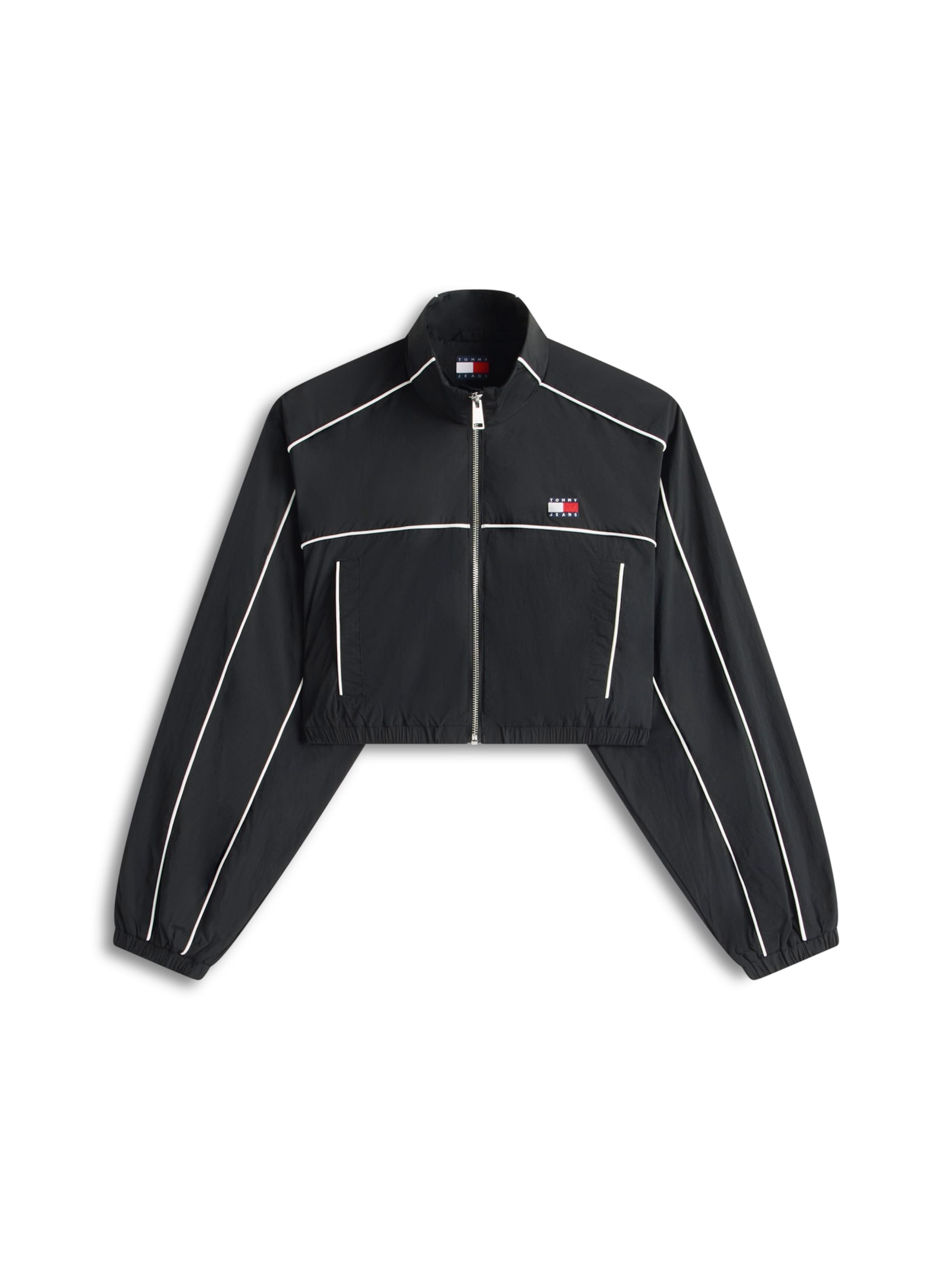 Geacă de primăvară-toamnă de la Tommy Jeans pe negru: față