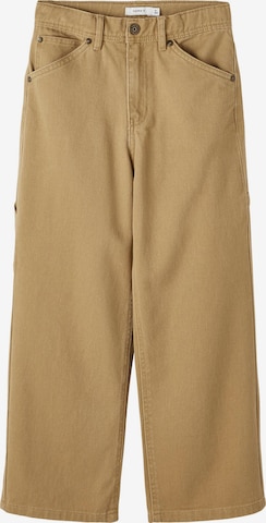 Regular Pantalon 'Ryan' NAME IT en marron : devant