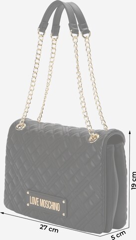 Sac bandoulière Love Moschino en noir