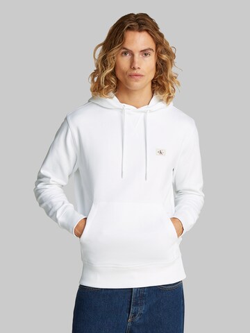 Felpa di Calvin Klein Jeans in bianco: frontale