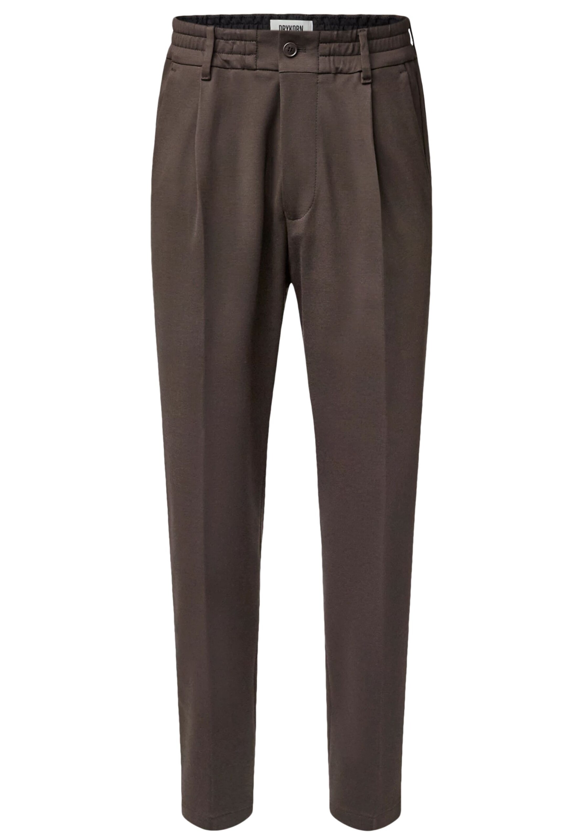 DRYKORN Regular Chino Pants in Brown: front
