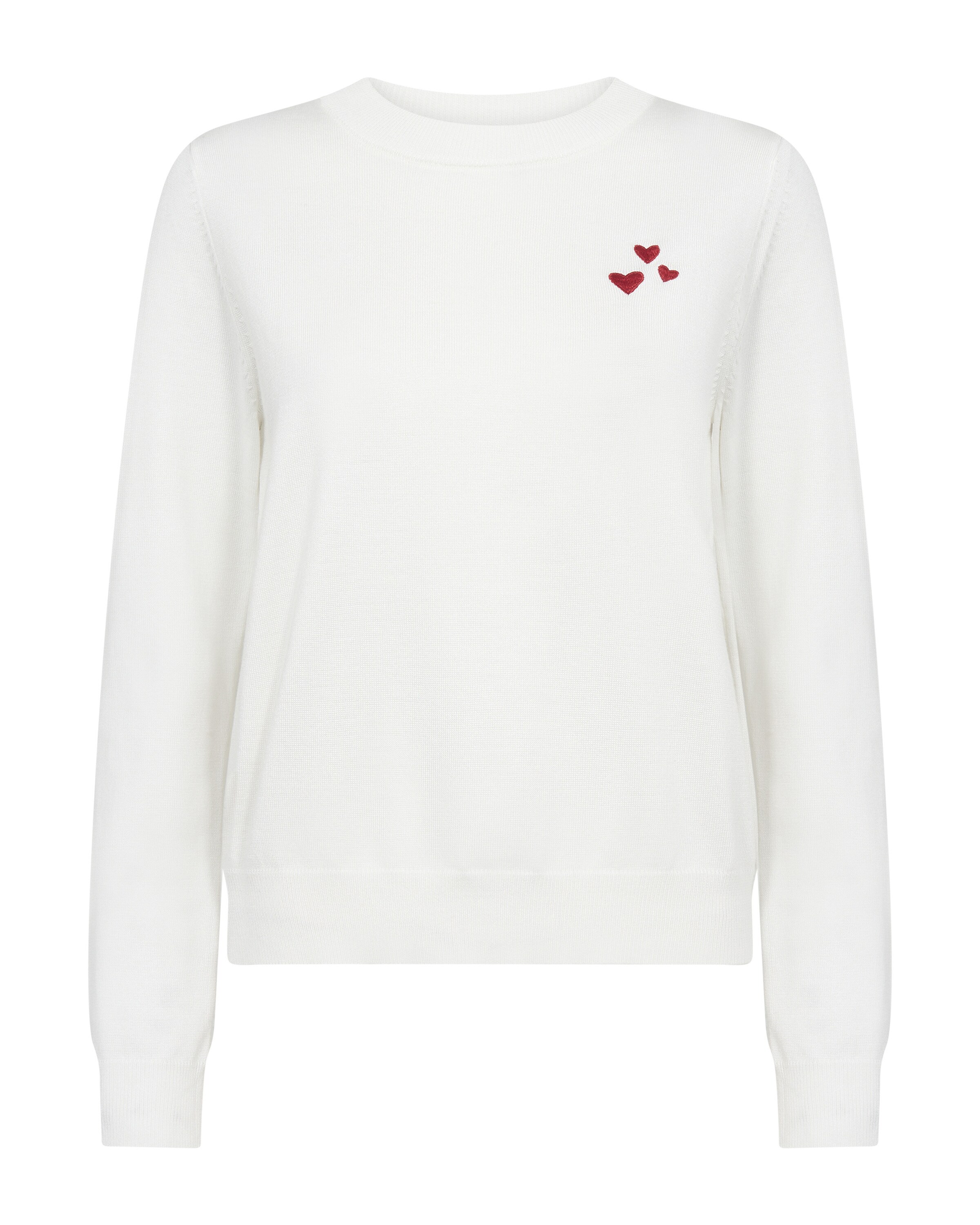 SAINT TROPEZ Pullover 'Valentina' in Weiß: Vorderseite