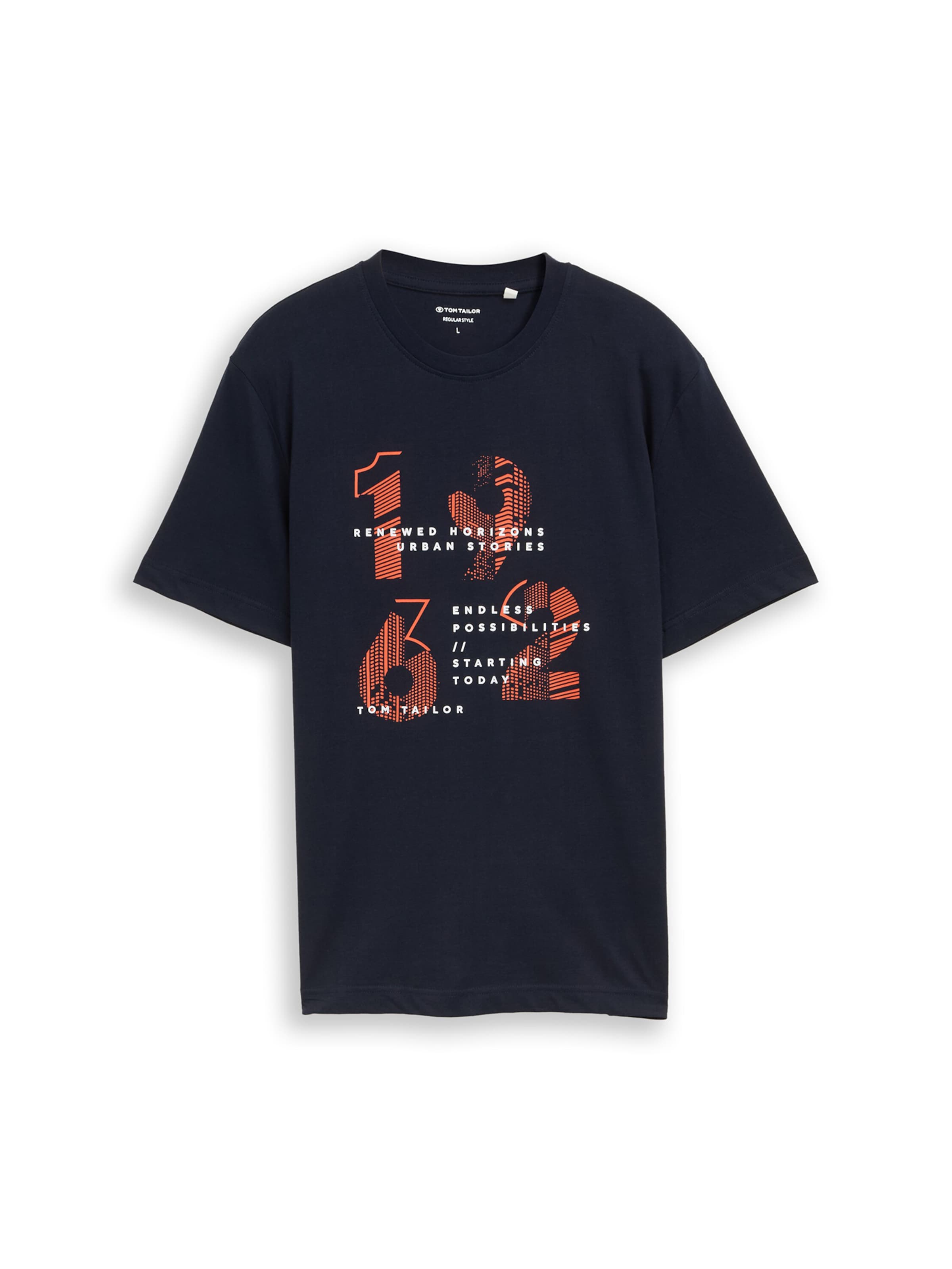 TOM TAILOR Póló - kék: elől