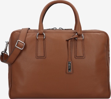 ABRO Shoulder Bag 'Adria' in Brown: front