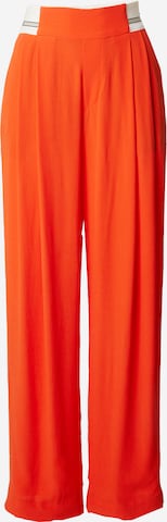 BOGNER Wide leg Pleat-Front Pants 'Jacky' in Red: front