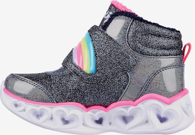 Skechers Kids Sneaker in blau / navy / helllila / pink / silber, Produktansicht