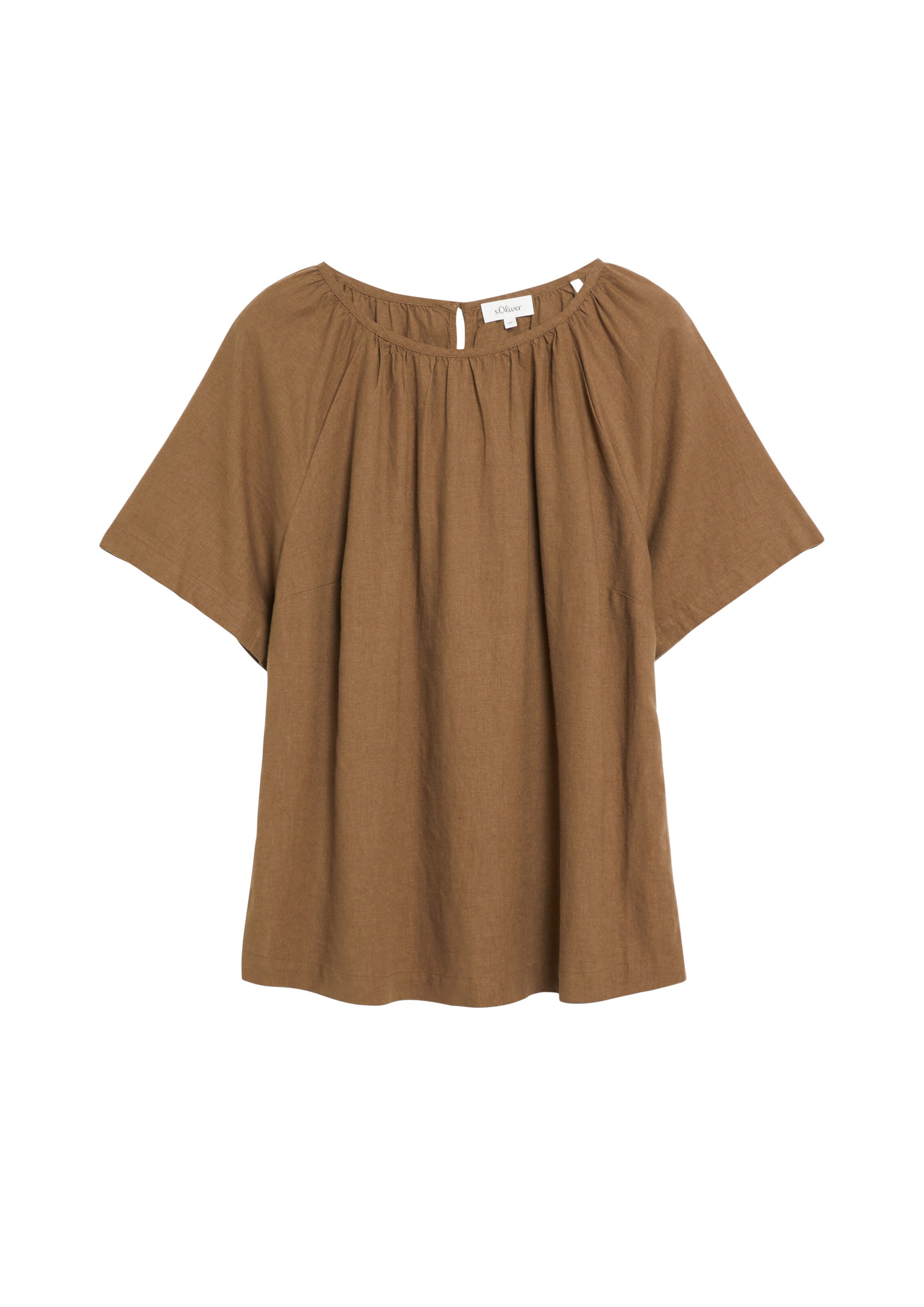 s.Oliver Blouse in Bruin: voorkant