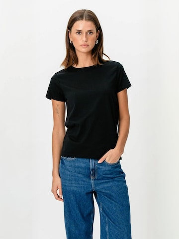 TEESHOPPEN - Top ' Basic ' em preto: frente