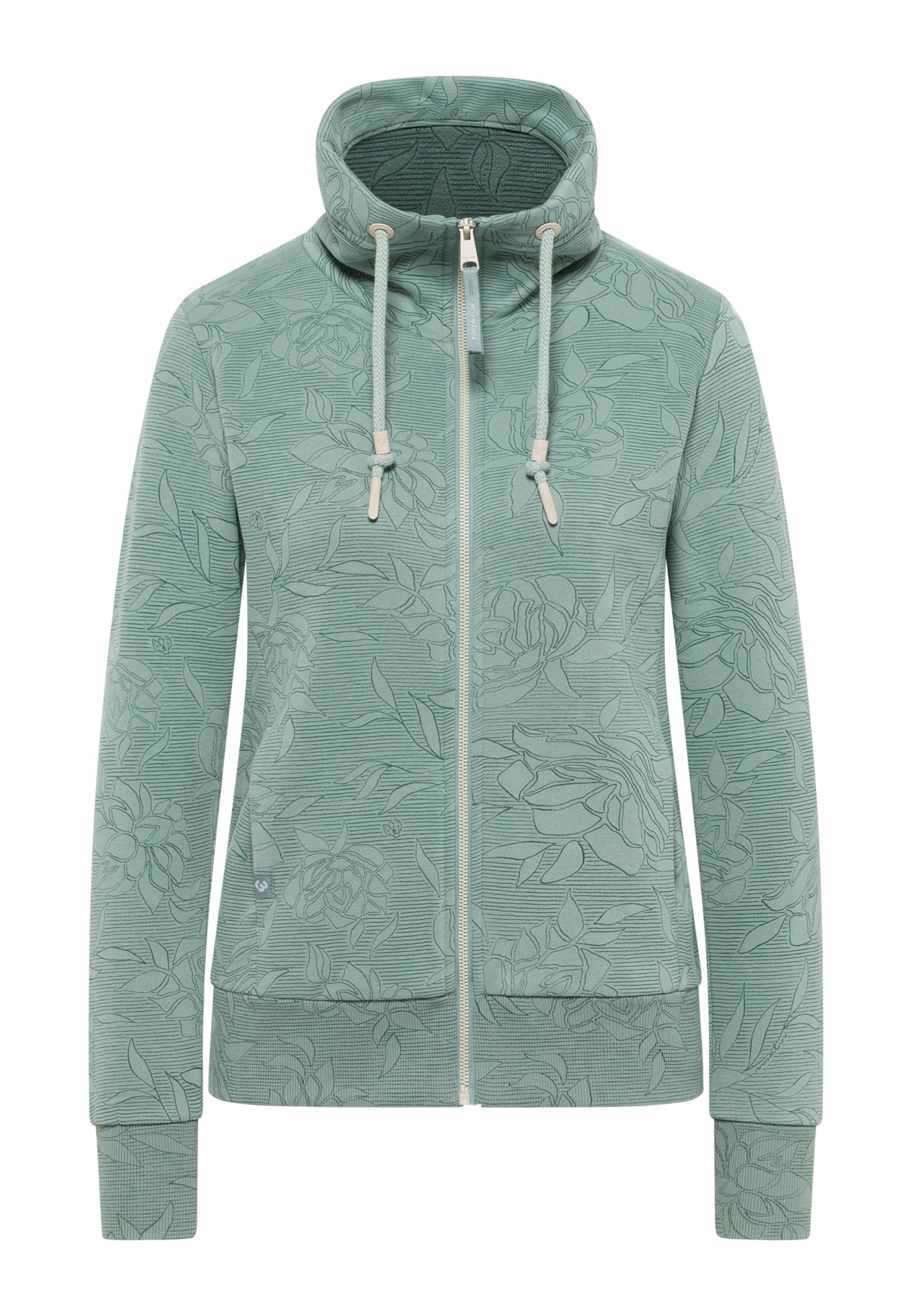 Ragwear Sweatjacke in Grün: Vorderseite