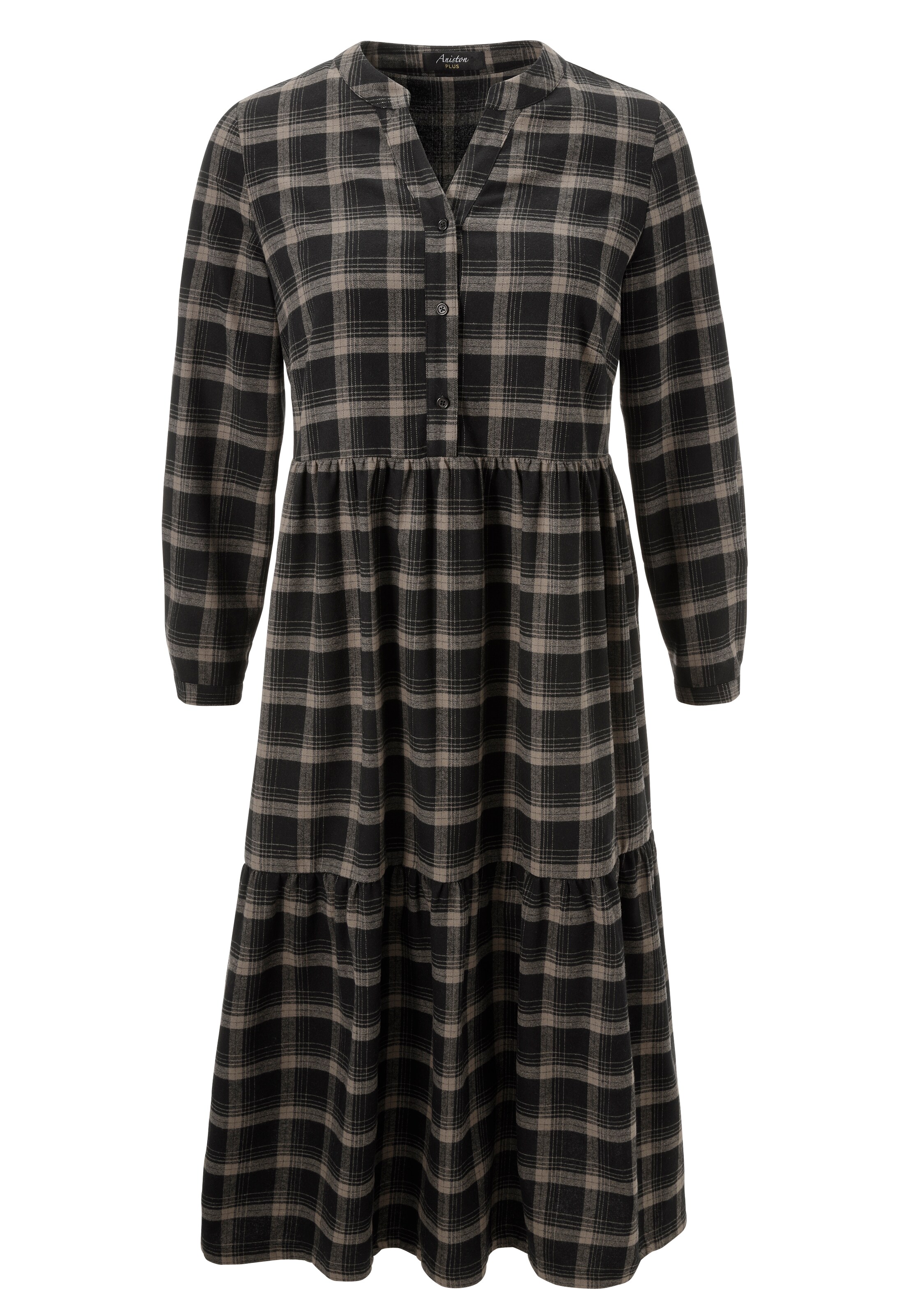 Aniston Shirt Dress in Black: front