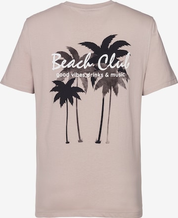 BEACH TIME Shirt in White: front