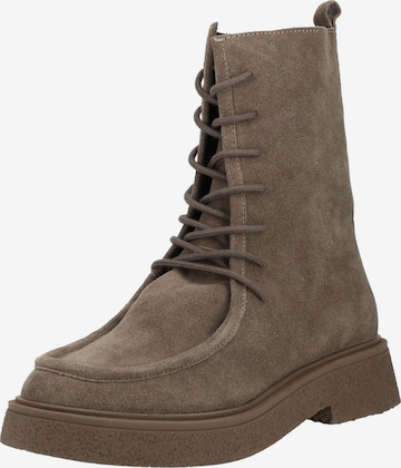GIOSEPPO Lace-up bootie in Brown: front