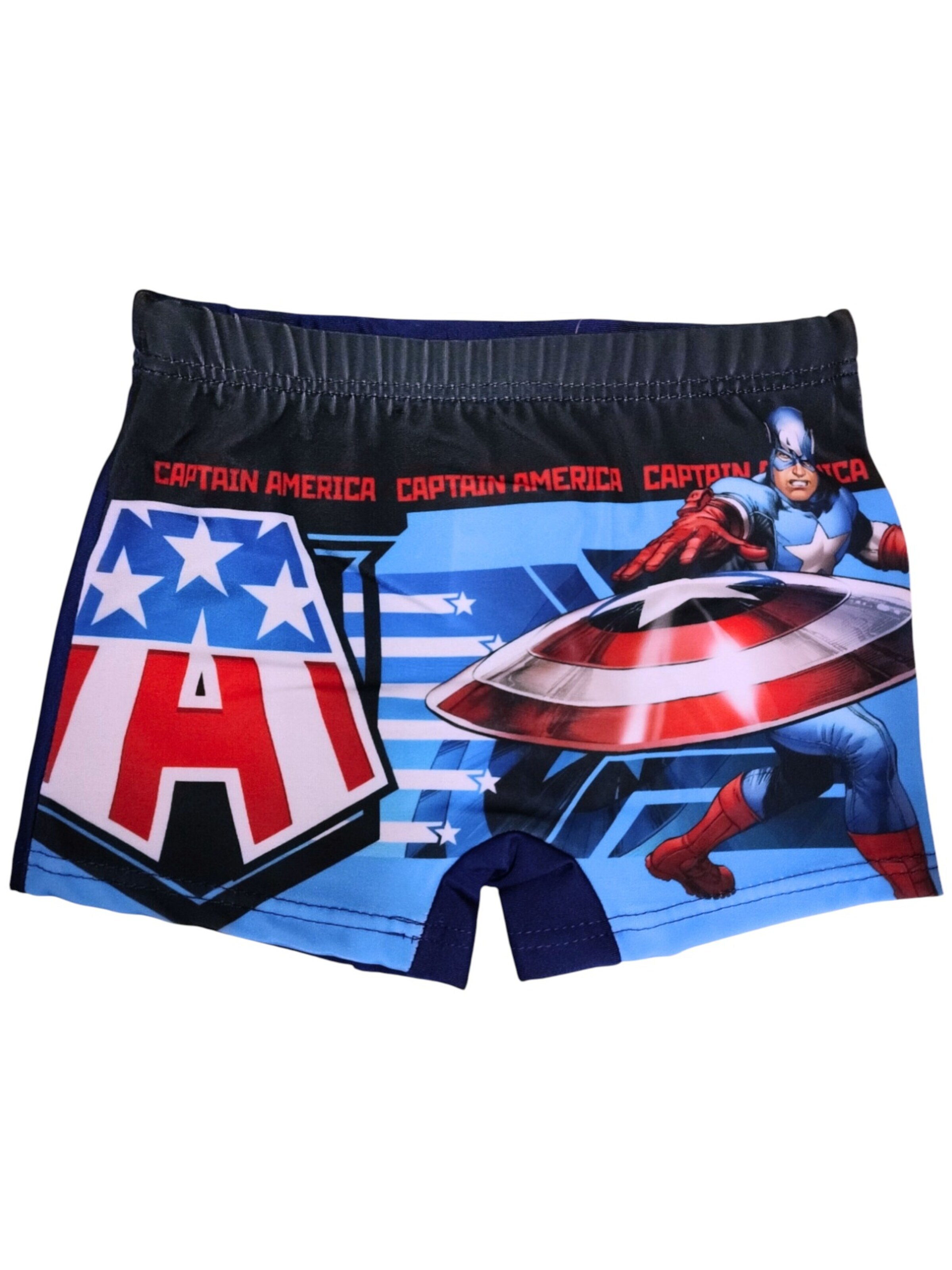 Marvel Avengers Badeshorts 'Avengers Captain America'‌‌‌‌‌‌ in Blau: Vorderseite