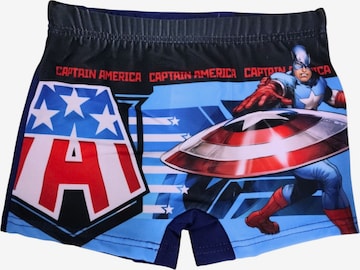 Marvel Avengers Badeshorts 'Avengers Captain America' in Blau: Vorderseite