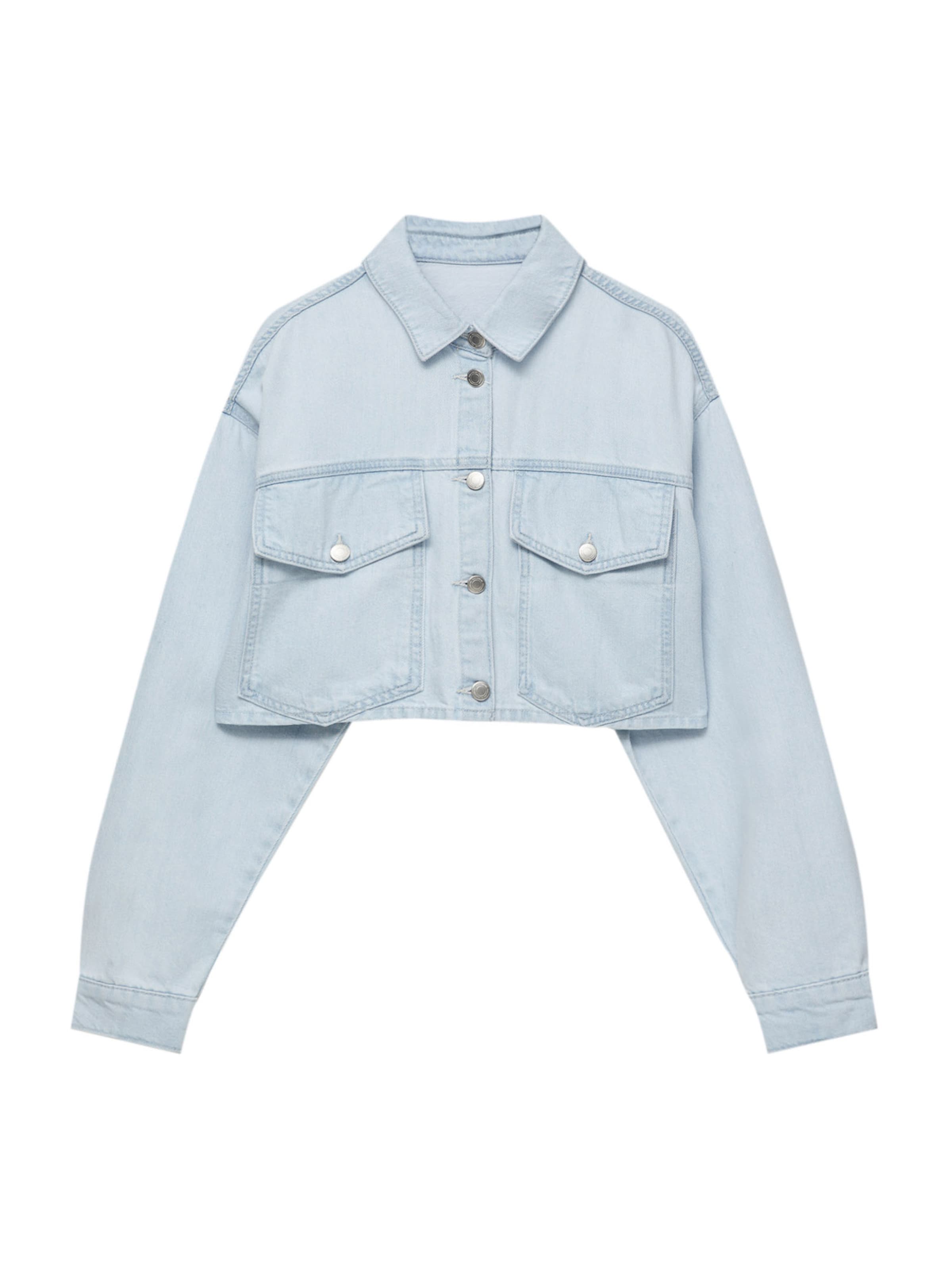 Pull&Bear Átmeneti dzseki - kék: elől