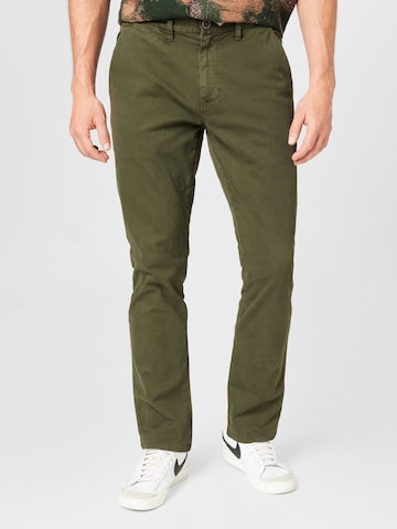 BILLABONG - Pantalón chino en verde: frente