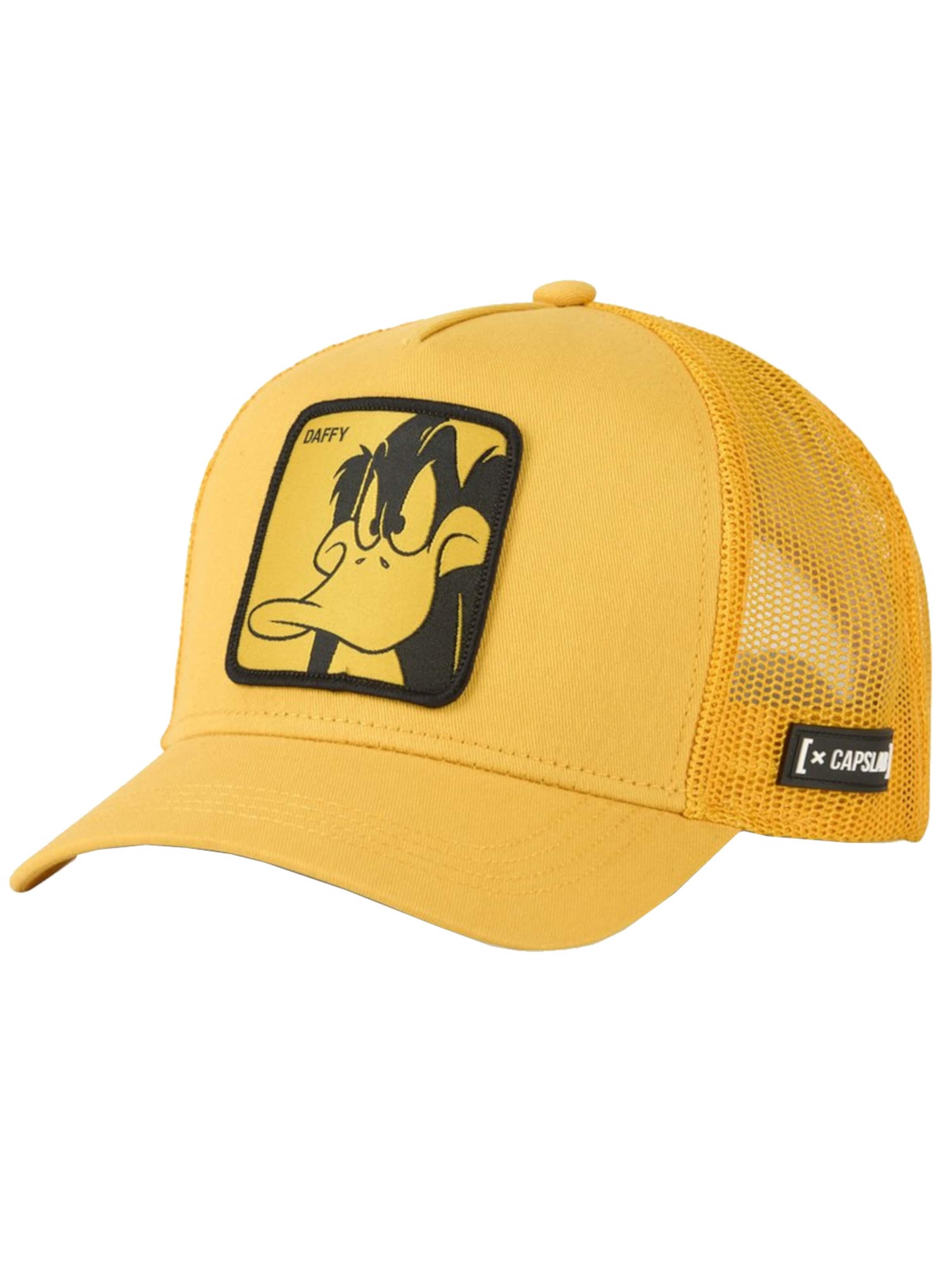 Capslab Cap 'Looney Tunes Daffy Duck' in Yellow: front