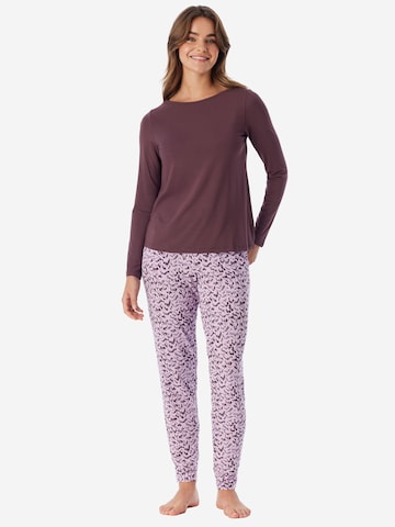 Chemise de nuit ' Mix Relax ' SCHIESSER en marron