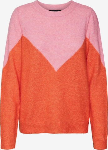 VERO MODA Пуловер 'PLAZA' в оранжево: отпред