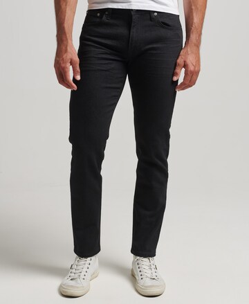 Superdry Slimfit Jeans in Zwart: voorkant