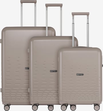 Set di valigie di Epic in beige: frontale