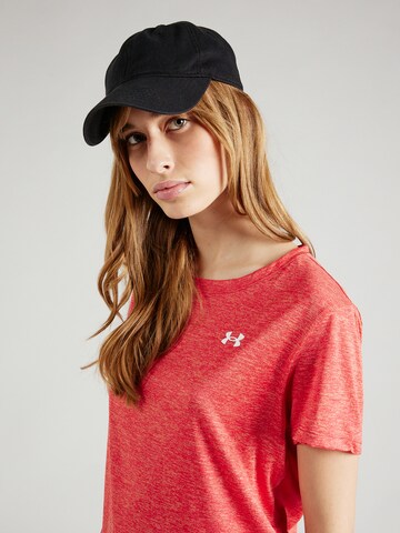 UNDER ARMOURTehnička sportska majica 'Twist' - crvena boja