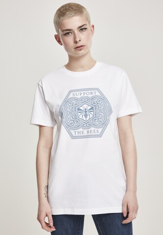 Merchcode Shirt 'Support The Bees Tee' in White: front