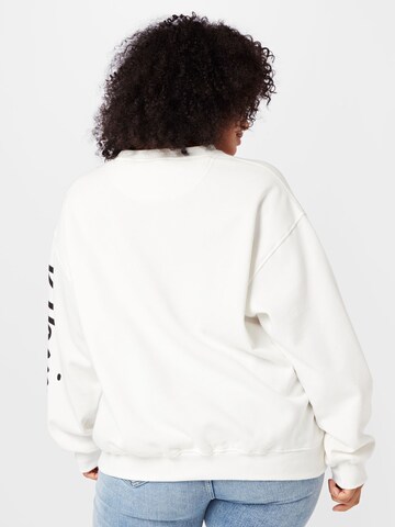 Cotton On Curve Sweatshirt i vit