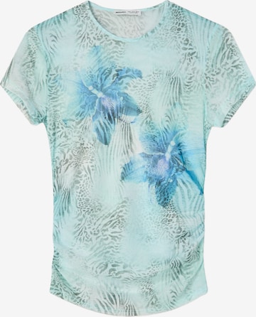 BershkaMajica - plava boja: prednji dio